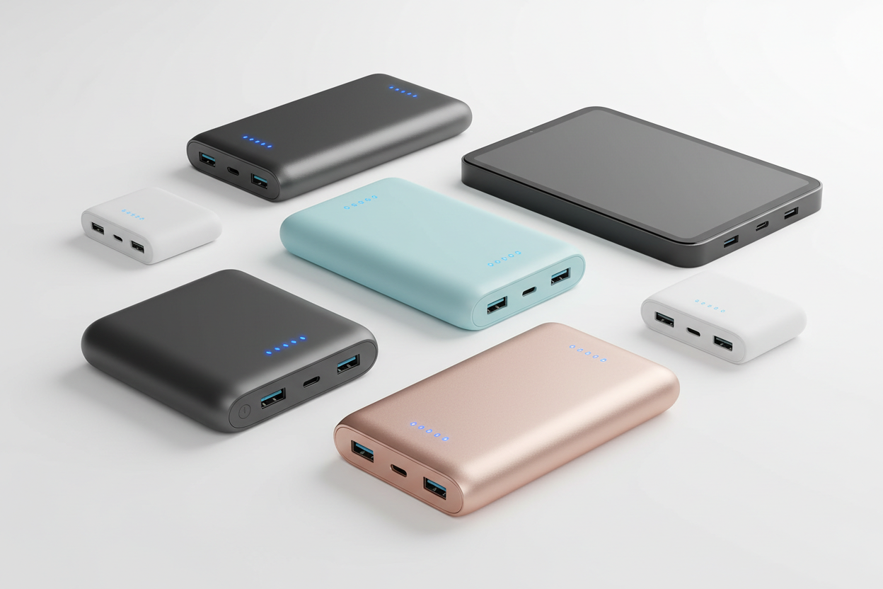 RICZEAL ECOM SHOPPING  Stay powered anywhere with reliable, long-lasting power banks. Fast charging designs for phones, tablets, and portable gadgets. Lightweight and compact for travel, work, and emergencies.