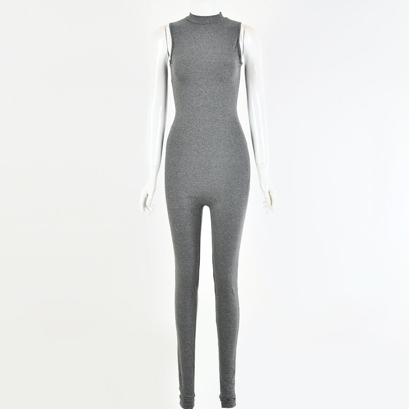 Autumn And Winter New Products Fashionable European And American Style Women Sexy Skinny Sleeveless Jumpsuit-7