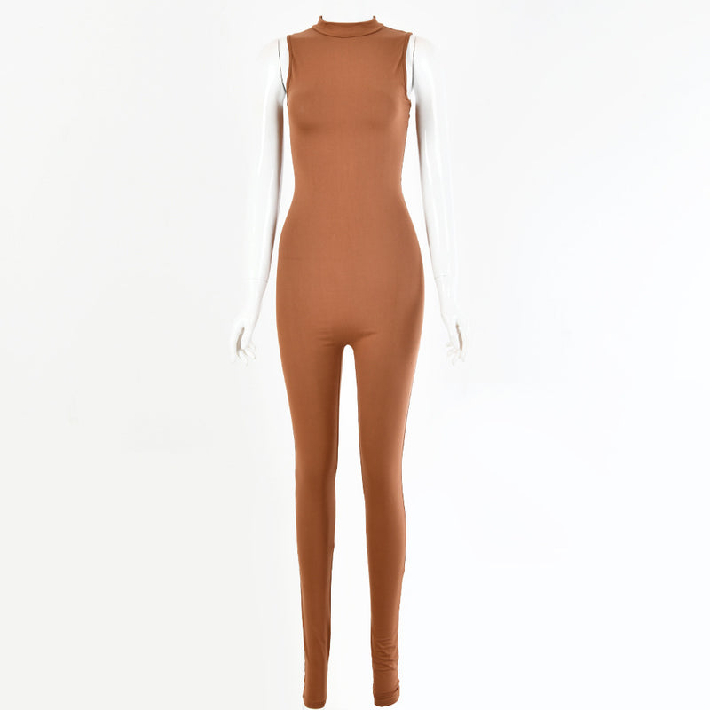 Autumn And Winter New Products Fashionable European And American Style Women Sexy Skinny Sleeveless Jumpsuit-6