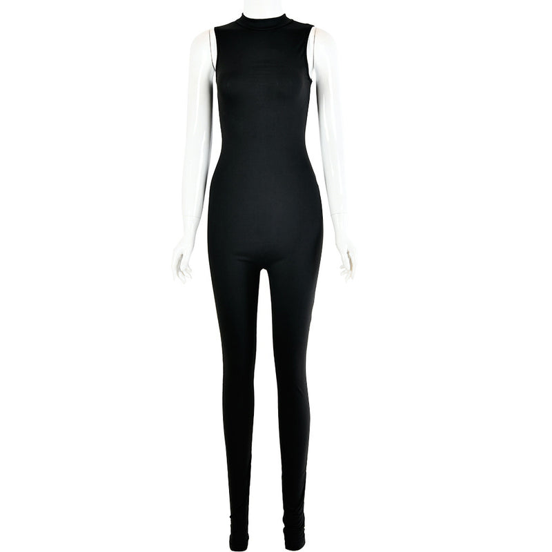 Autumn And Winter New Products Fashionable European And American Style Women Sexy Skinny Sleeveless Jumpsuit-5